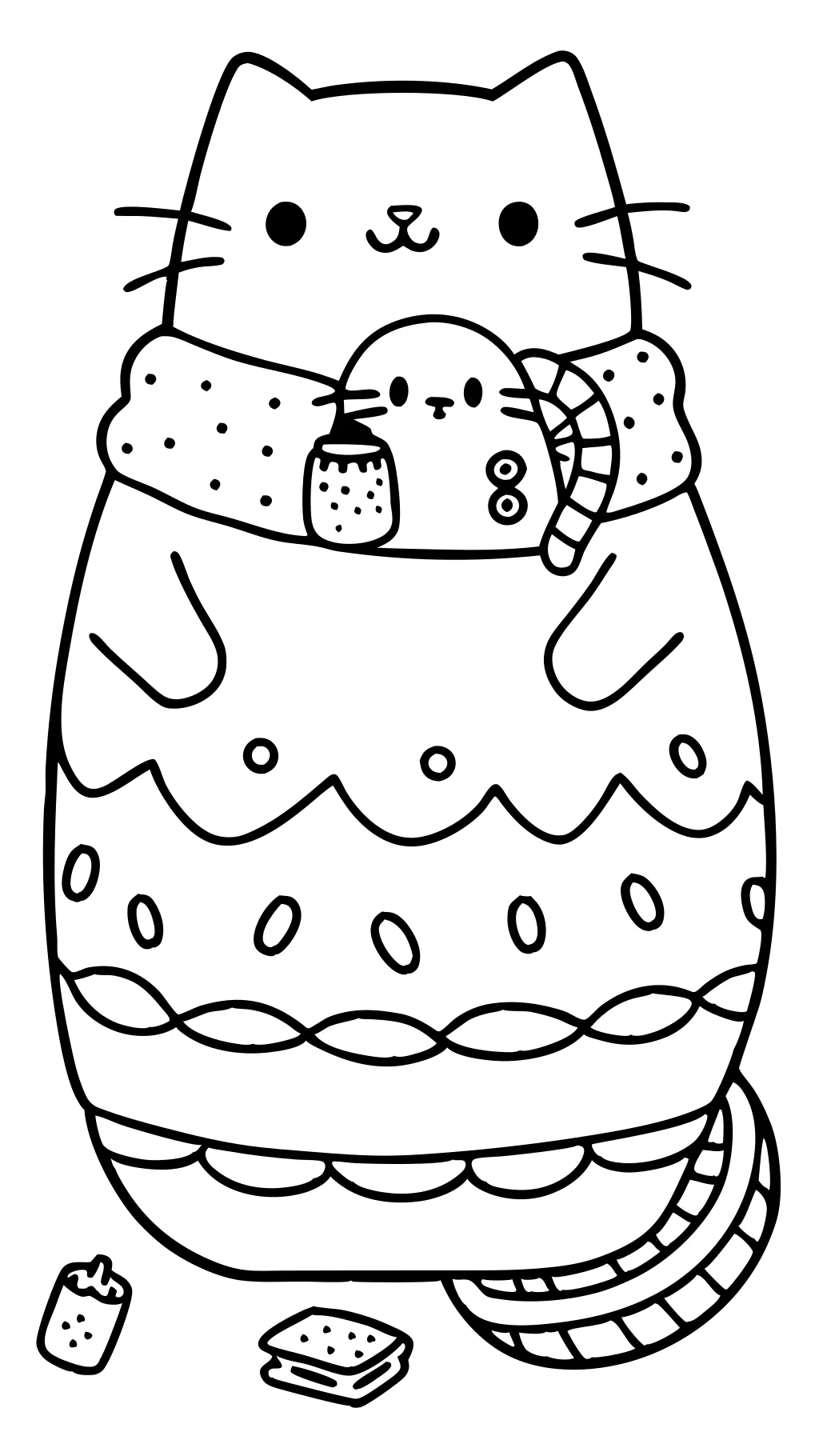 coloriage pusheen imprimable